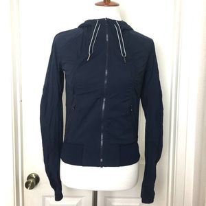 [ Lululemon ] Navy Athletic Zip Up Hoody Jacket